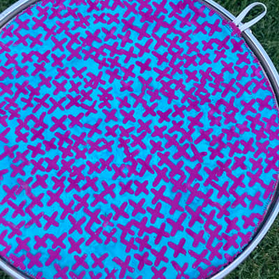 13" single layer cloth drum cover - dampener - partial mute - compare to Drum Tortillas Quesadilla or Big Fat Snare image 1