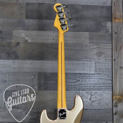 Mint Fender American Professional Classic Jazz Bass - Faded Firemist Gold with Gigbag image 7