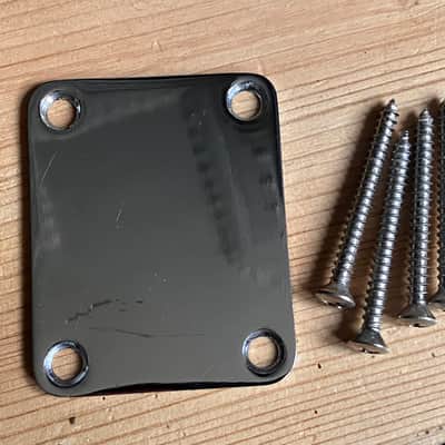 Fender Jazz Bass Guitar Neck Plate 1992 Mexico Mexican MIM image 1