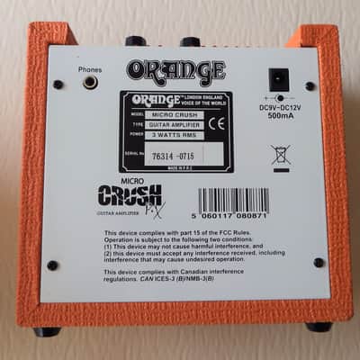 Orange Crush Mini 3-Watt 1x4" Guitar Combo Amp image 4