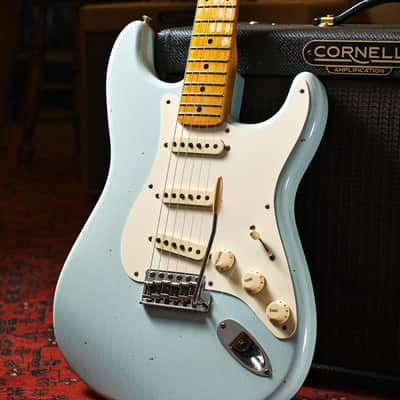 Fender Custom Shop Limited Edition 57 Stratocaster Journeyman Relic Sonic Blue (Pre-Owned, 2021, EC) #CZ554028 image 1