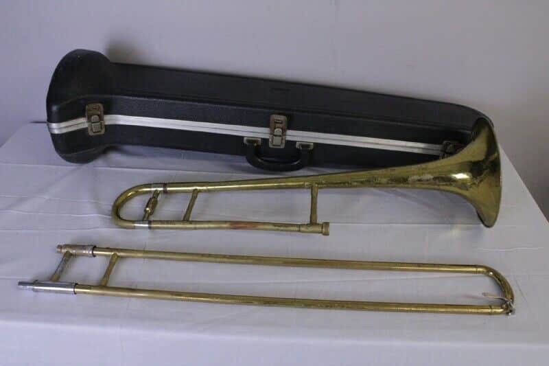 Blessing Scholastic Trombone with Case & Mouthpiece. Made in USA. Good condition image 1