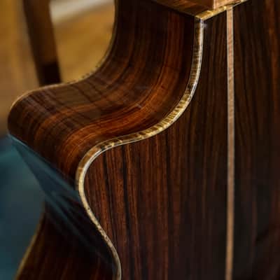 2007 R. Taylor Style 1 Swiss Alpine Spruce/ Beautiful Straight Grain Cocobolo/ Flame Koa Binding image 15