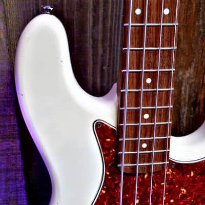 Keith Holland J Bass-ANS #1315 - Vintage White image 5