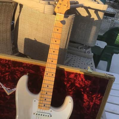 Fender Custom Shop limited edition 57 Vintage Custom Stratocaster,Mary Kay blonde,ash body,100% original,1 owner,COA,all papers,tweed case image 11