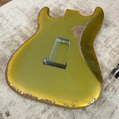 MJT Official Custom Vintage Aged Nitro Guitar Body Mark Jenny VTS Aztec Gold image 7