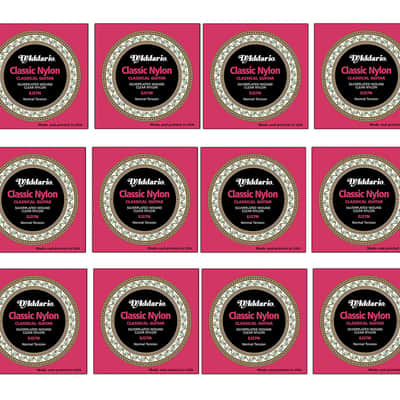 D'Addario EJ27N 1/2 Student Nylon Fractional Classical Guitar Strings Normal Tension Standard