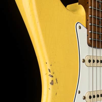 Fender Custom Shop Empire 59 Transition Stratocaster Relic - Aged Canary Yellow #19541 image 10