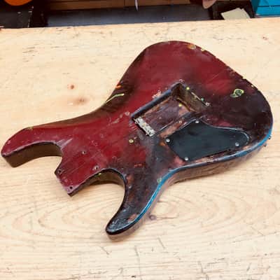 Custom Painted HSS Super Strat Style Electric Guitar Loaded Body image 5