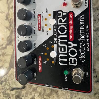 Electro-Harmonix Deluxe Memory Boy Tap Tempo Analog Delay 2010 - Present - Black / White / Red image 1