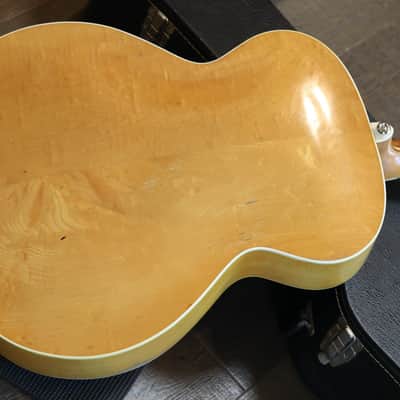 1948 Epiphone Triumph w/ DeArmond Guitar Mike Archtop Guitar Natural + HSC image 12