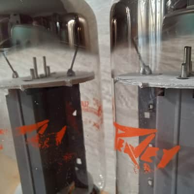 Very rare SYLVANIA 6L6GC 6L6-GC 6l6 gc matched pair DOUBLE RING GETTER big glass model ! Very strong image 8