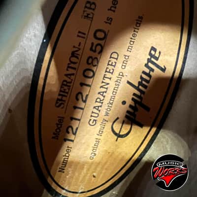 Epiphone   Sheraton Ii Ebony image 5