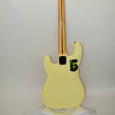1994 Squier Standard Precision Bass 4-String Electric Bass Guitar, Rosewood Fingerboard, Antique White MIK image 15