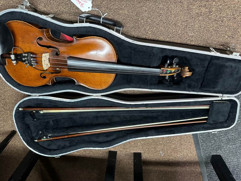 Used Ägidius Sebastian Klotz Fecit Mittenwald Vintage 4/4 full size Violin w/ hard case w/ Pickup image 1