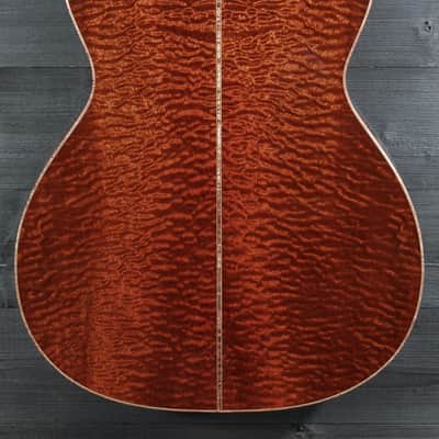 Santa Cruz  Custom OM Hand Made Guitar Quilted Sapele / Moon Spruce image 2