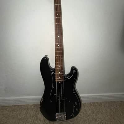 1983 Fender Japan Squier SQ Precision Bass - Black | Reverb