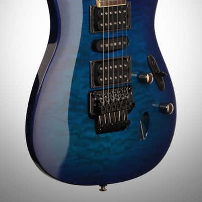 Ibanez S670QM Electric Guitar, Sapphire Blue image 4