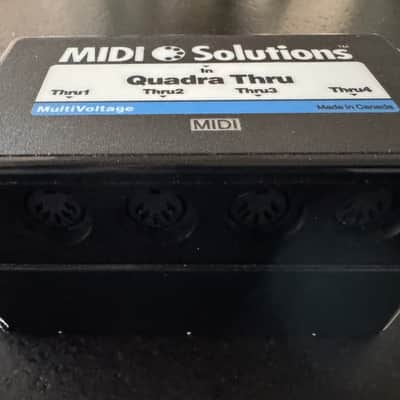 **LIKE NEW-IN BOX-ONE OWNER** MIDI Solutions Quadra Thru 4 Output MIDI Thru Box image 6