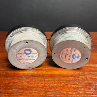 RCF TW 50 Horn Driver Pair 1966  - Brushed Steel image 6