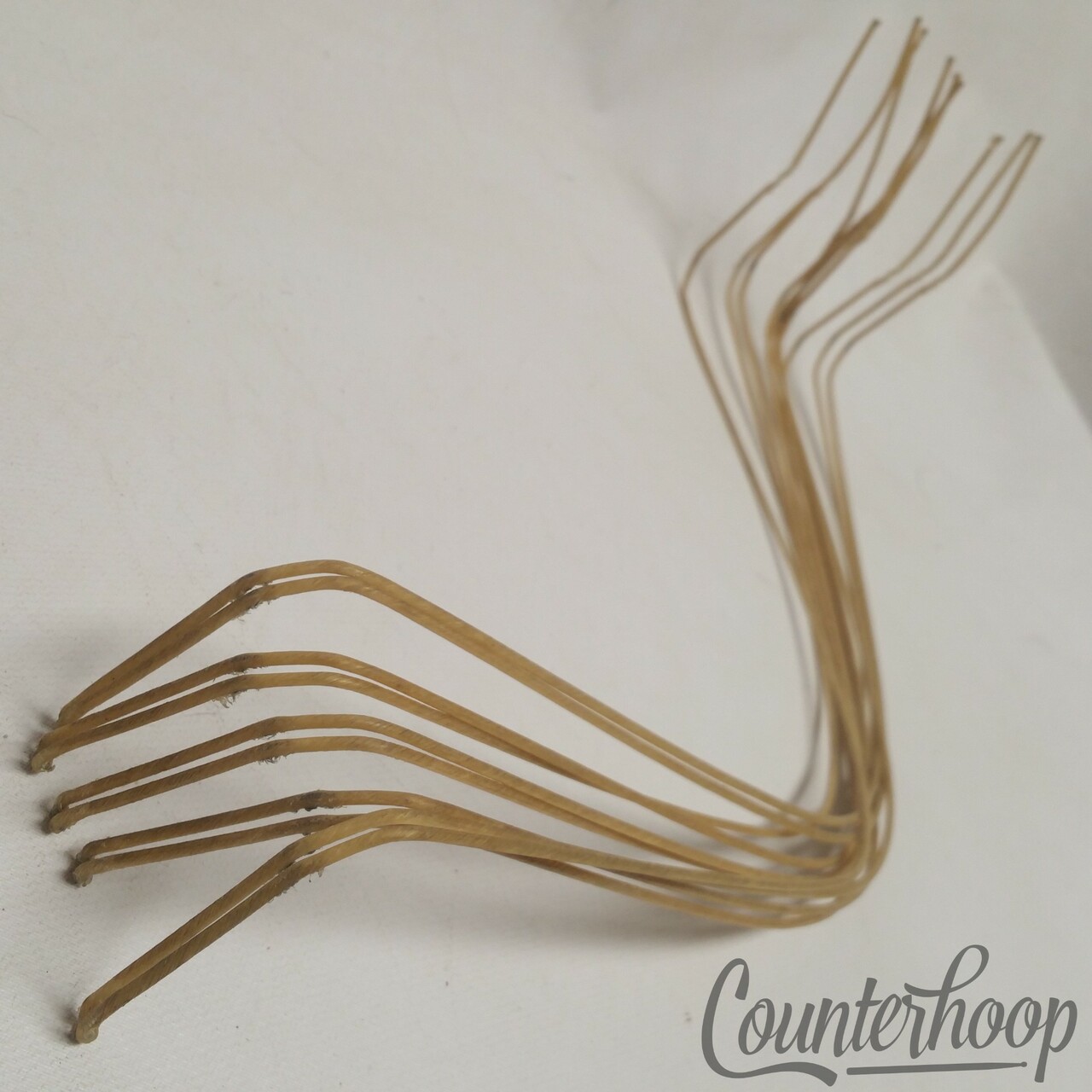 Leedy 16"Cat"Gut(Sheep)Natural Snare Drum Wires/10x Strands Catgut Vintage 40s — main photograph