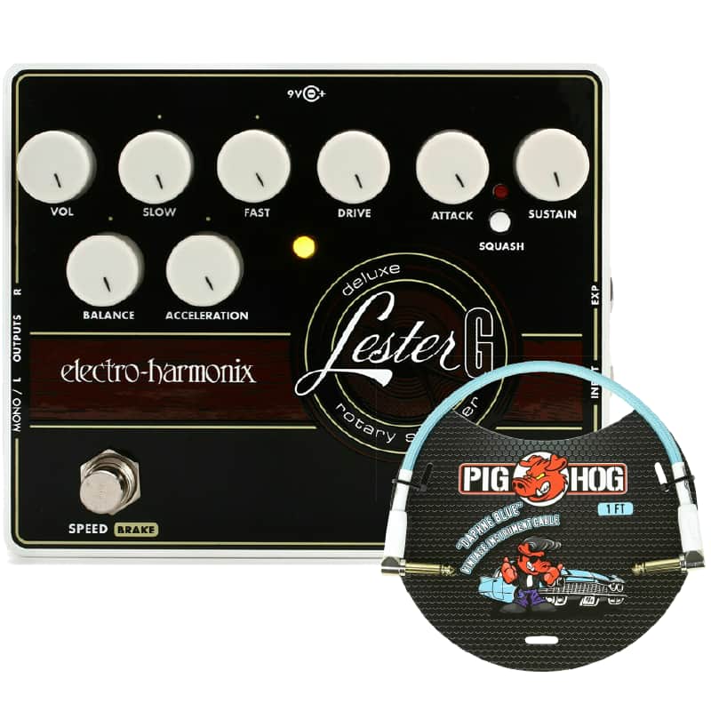 Electro Harmonix LESTER-G Deluxe Rotary Speaker Pedal +FREE Patch Cable - New image 1