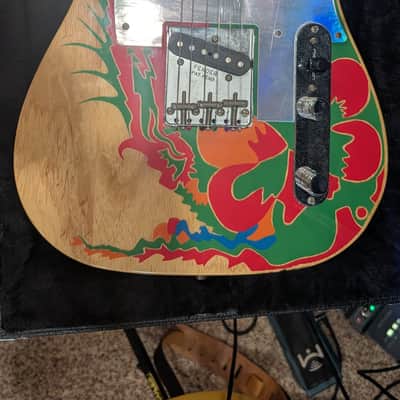 Fender Artist Series Jimmy Page Telecaster with Rosewood Fretboard 2019 - Natural with Dragon Graphic image 2
