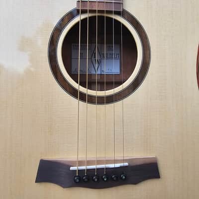 Wilhelm Guitars Quilted Bubinga Handmade Dreadnought Acoustic Guitar image 6