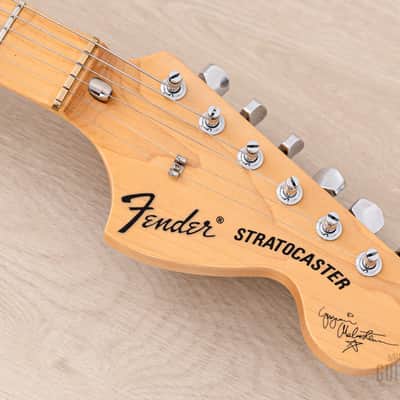 2001 Fender Yngwie Malmsteen Stratocaster ST71-140YM Yellow White, Near-Mint w/ Tweed Case & Hangtag, Japan image 4
