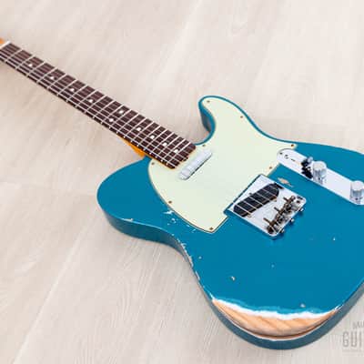 2025 Fender Custom Shop 1963 Telecaster Heavy Relic Ocean Turquoise w/ Case, CoA image 10
