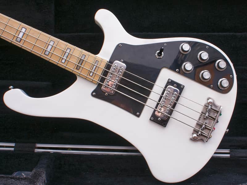 Vintage 1970's John Birch Bass In Rare Arctic White image 1