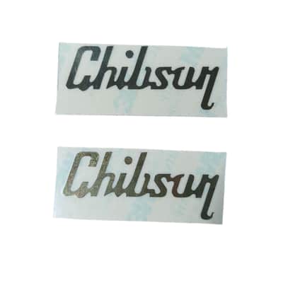 Chibson USA Gold Foil Headstock Logo Decal - 2 Pack image 4