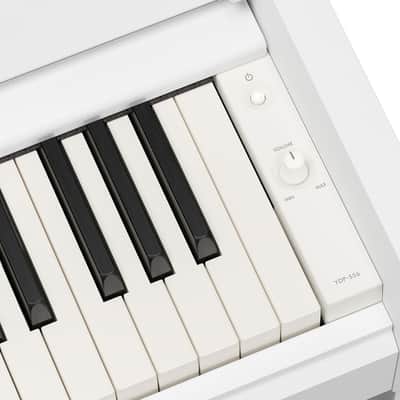 Yamaha YDP-S56WH, Slim Style GrandTouch-E™ 88 Note Upright Digital Piano (No Bench) - White image 4