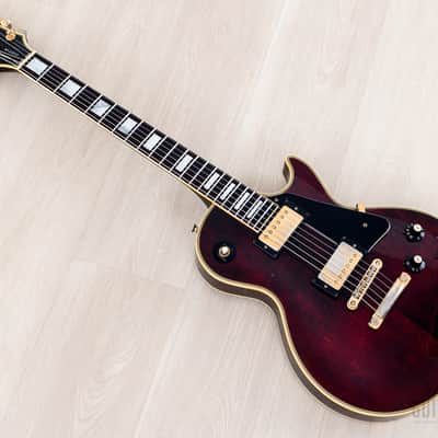 1976 Greco EG1000 Custom Wine Red, 100% Original w/ Maxon U-3000, Case image 11