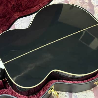 Gibson SJ-200 Custom Jumbo Limited Edition Ebony Gloss New Unplayed Auth Dlr 5lbs7oz #017 image 13