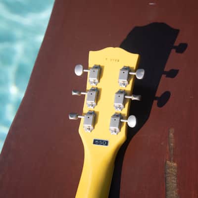 1987 Greco EGS56-65 “Mint Collection” Open O - TV Yellow LP Single Cut - Made In Japan - Open Book Headstock image 8
