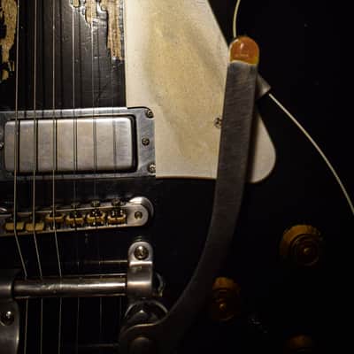 Dax&Co. Heavy Aged Neil Young "Old Black" style Gibson Les Paul Guitar Relic W/ Case! image 9