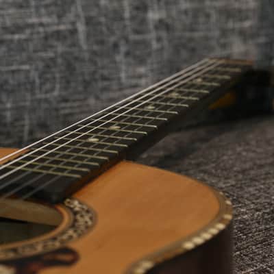 Early 1900's French Parlor Guitar - Mirecourt René Gérome Salon, Gypsy Parlor - Romantic Nylon String image 18