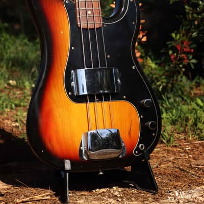 Fender Precision Bass Rosewood Fretboard 1977 | Sunburst image 15