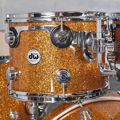 Used DW Collectors VLT 333 Maple 7pc Drum Set Burnt Orange Glass - Very Good image 5