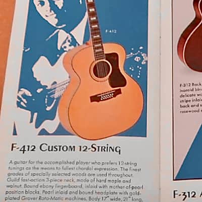 Immagine 1969 Guild F-412 Blonde Vintage 12-String - 20
