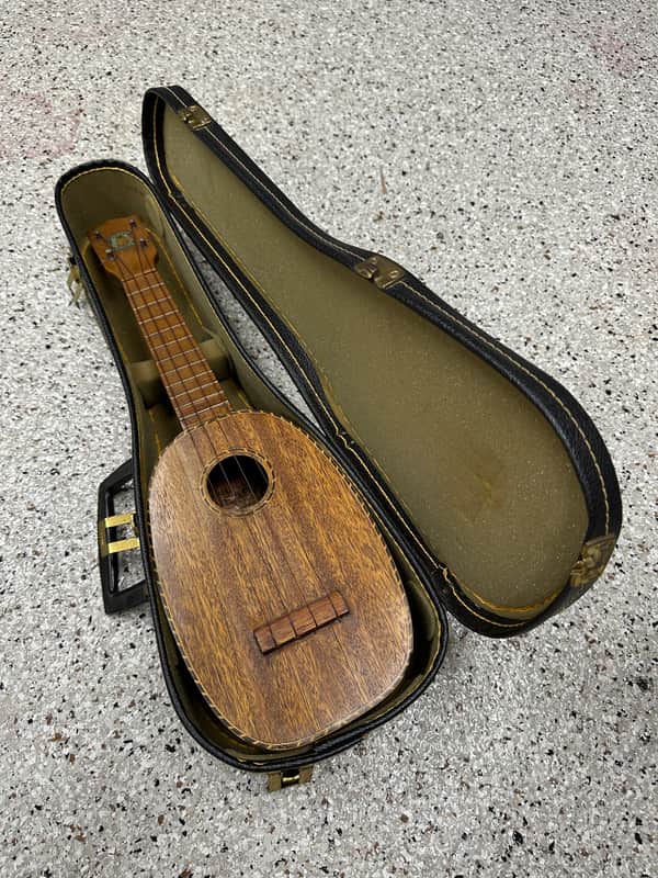 Kamaka Style 3 Pineapple Ukulele 1930s - Natural Mahogany image 1