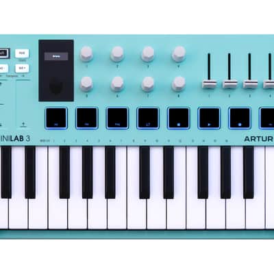 Arturia MiniLab 3 MIDI Keyboard Controller (Aquamarine)