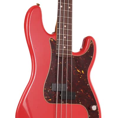 Fender Custom Shop Pino Palladino Signature Precision Bass Relic Fiesta Red over Desert Sand image 5