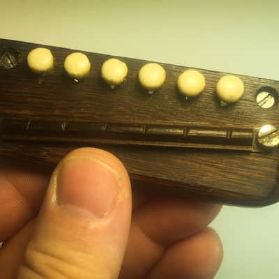 Original 1965 Gibson J45 J-45 Adjustable Rosewood Bridge & Saddle Assembly image 1