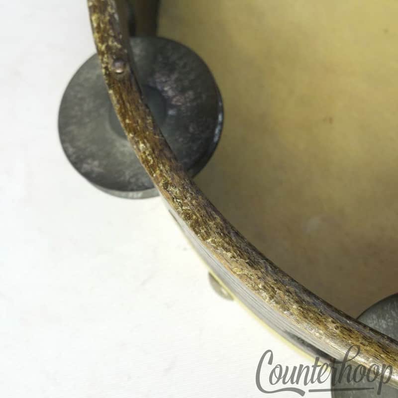 Rogers 8" Wood/Calf Tambourine Solid 1-Ply Oak Vintage 50s Percussion Instrument image 1