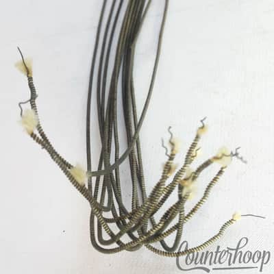 Gretsch 15"12-Strands Snare Drum Coiled Metal/Cloth Wires+Leather Butt Plate USA image 2