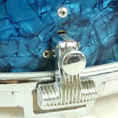 Premier 14x4"Royal Ace #10 Blue Pearl Wrap Vintage 60s Piccolo Super Die-Cast UK image 7