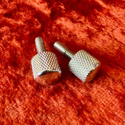 Fender Piggyback amp thumb screws 1960’s - Chrome bassman bandmaster tremolux showman original vintage USA image 2