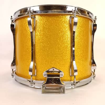 Ludwig 10x14"Silver Sparkle Snare Drum Vintage Marching/Parade Buddy Rich P87 US image 3